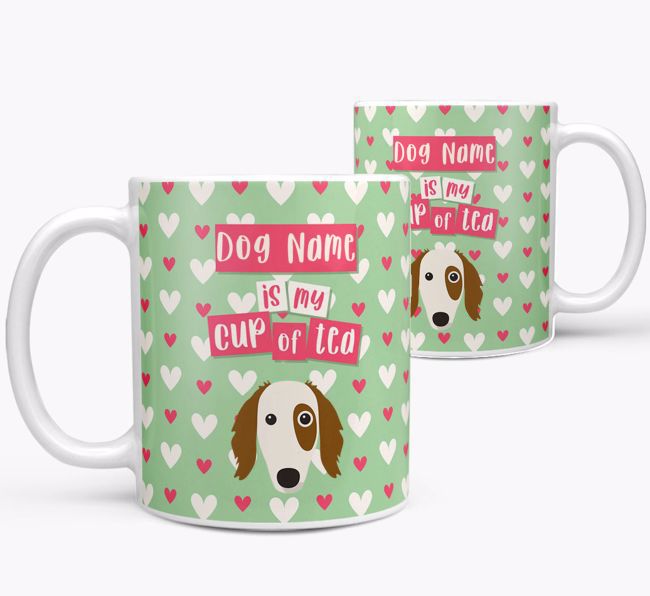 Personalised {breedFullName} '{dogsName} is my Cup of Tea' Mug